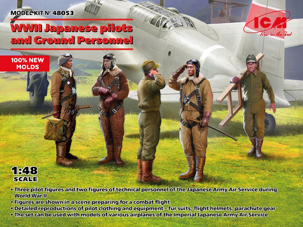 ICM 48053 1:48 Japanese pilots and Ground Personnel WWII