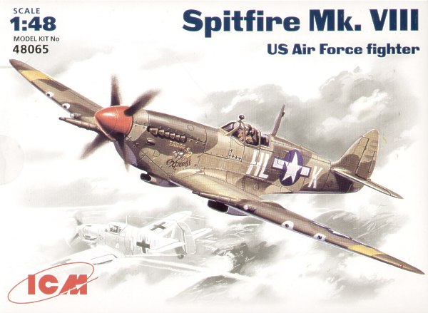 ICM 48065 1:48 Supermarine Spitfire Mk.VIII Pointed Rudder U.S. Air Force