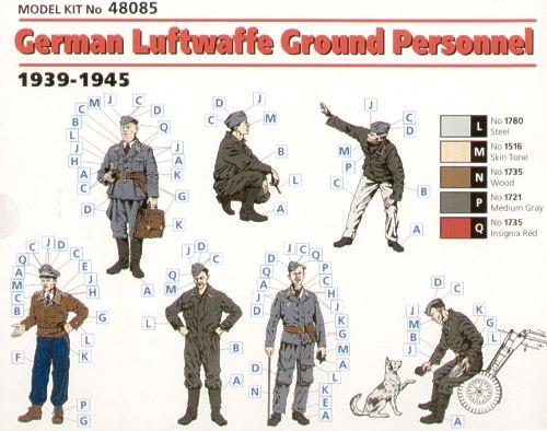 ICM 48085 1:48 Luftwaffe Ground Personnel