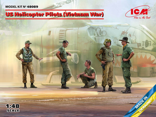 ICM 48089 1:48 US Helicopter Pilots (Vietnam War)