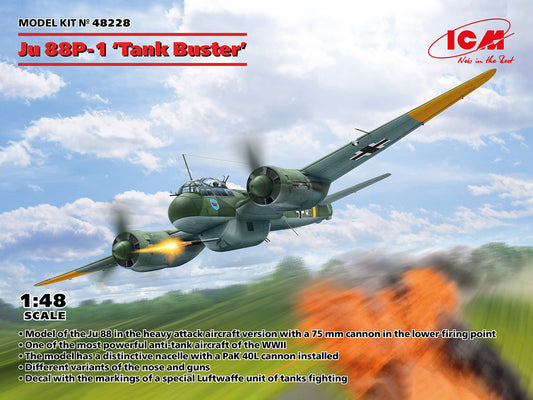 ICM 48228 1:48 Junkers Ju-88P-1 Tank Buster