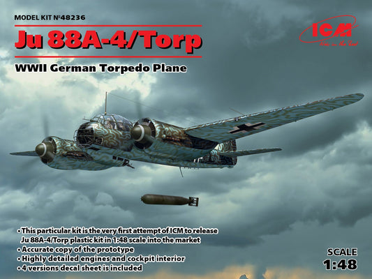 ICM 48236 1:48 Junkers Ju-88A-4 Torp/A-17 WWII German Torpedo Plane