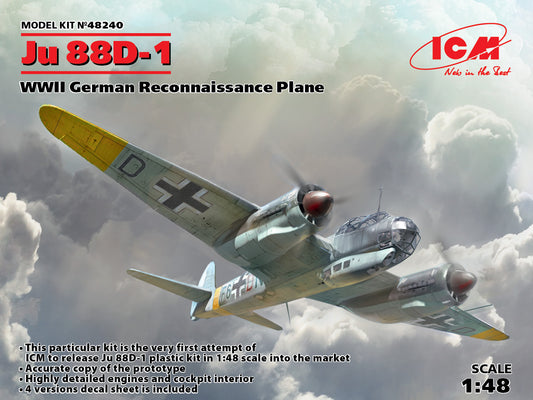 ICM 48240 1:48 Junkers Ju-88D-1 WWII German Reconnaissance Plane