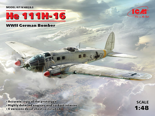 ICM 48263 1:48 Heinkel He-111H-16 WWII German Bomber