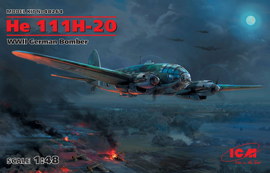 ICM 48264 1:48 Heinkel He-111H-20 WWII German Bomber