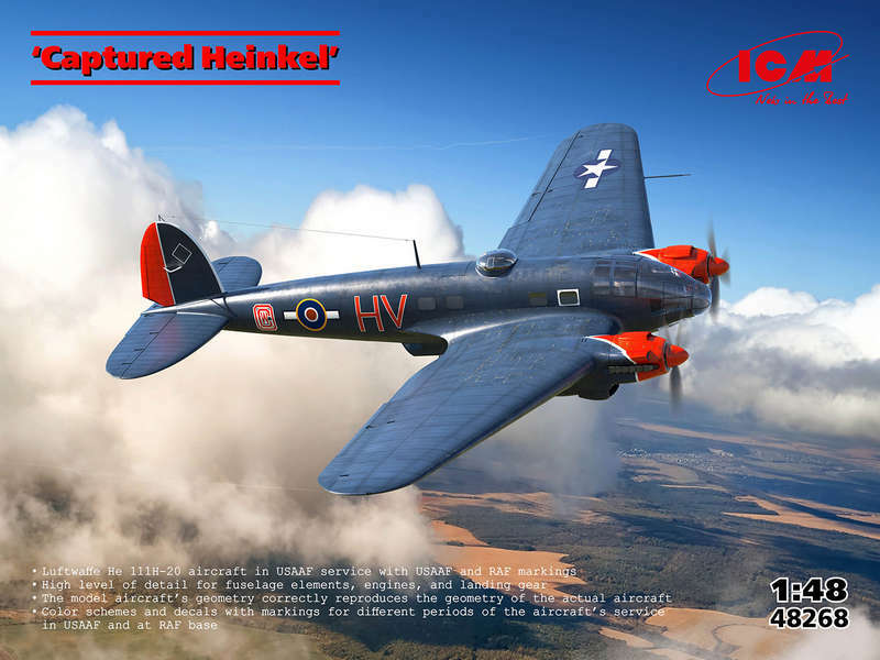 ICM 48268 1:48 Heinkel He-111H-20 captured