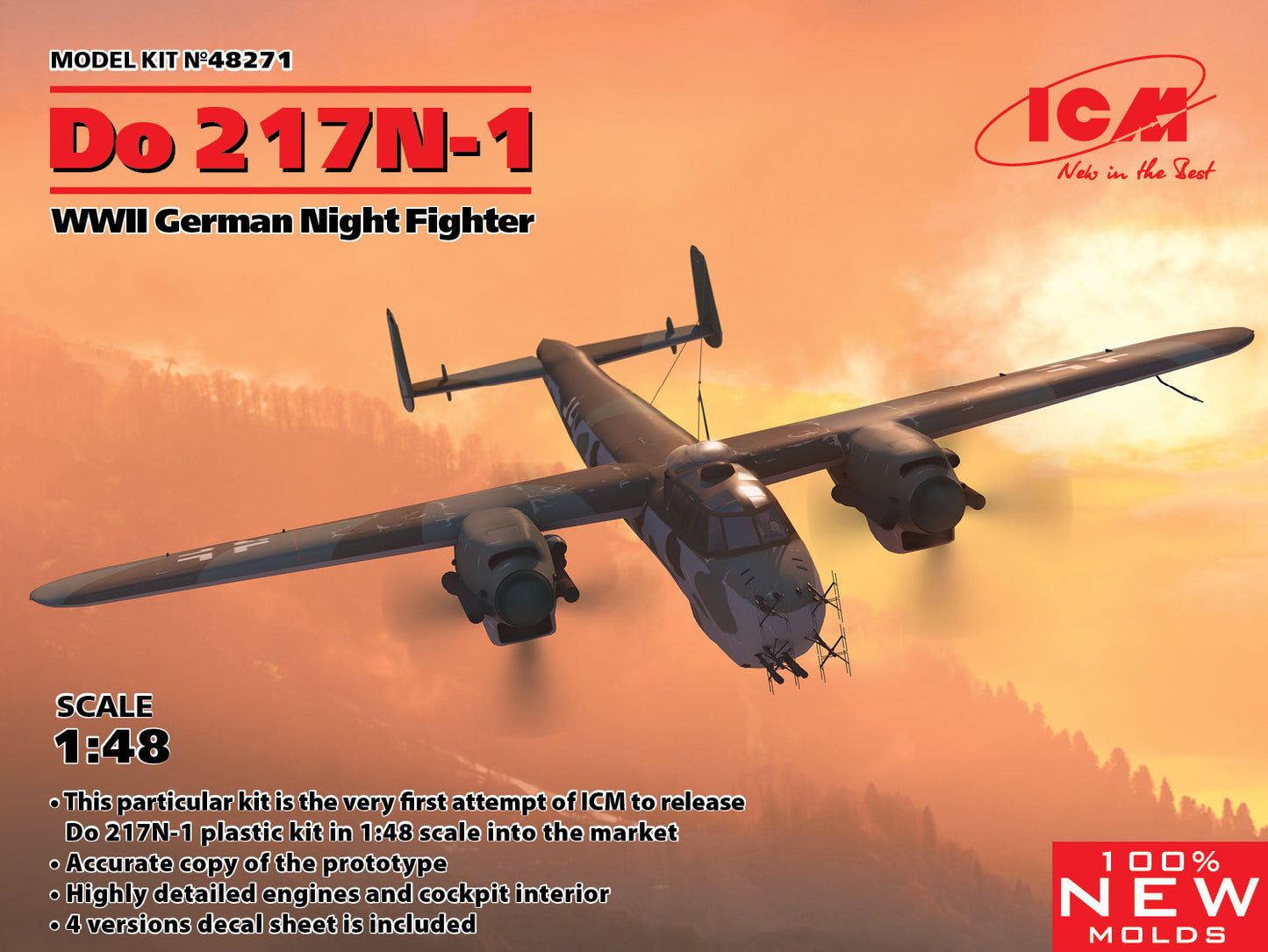 ICM 48271 1:48 Dornier Do-217N-1 WWII German Night Fighter