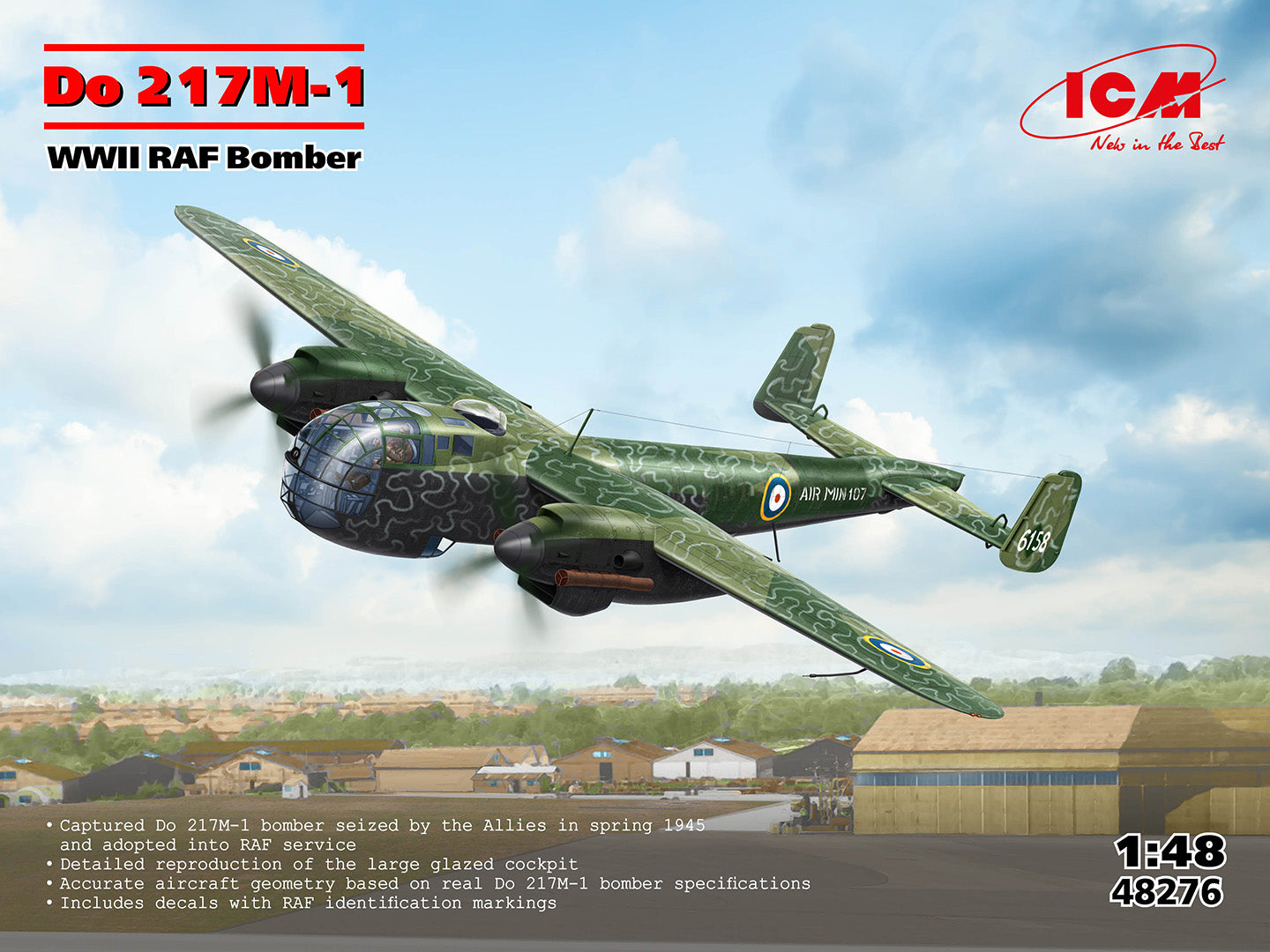 ICM 48276 1:48 Dornier Do-217M-1 WWII RAF Bomber