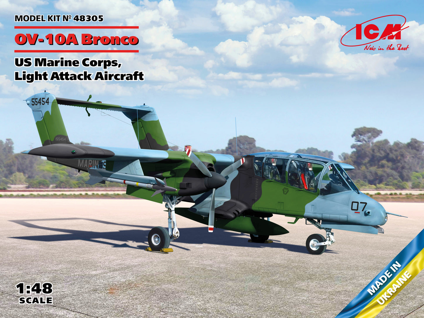 ICM 48305 1:48 North-American/Rockwell OV-10ÃÂ Bronco US Marine Corps Light Attack Aircraft