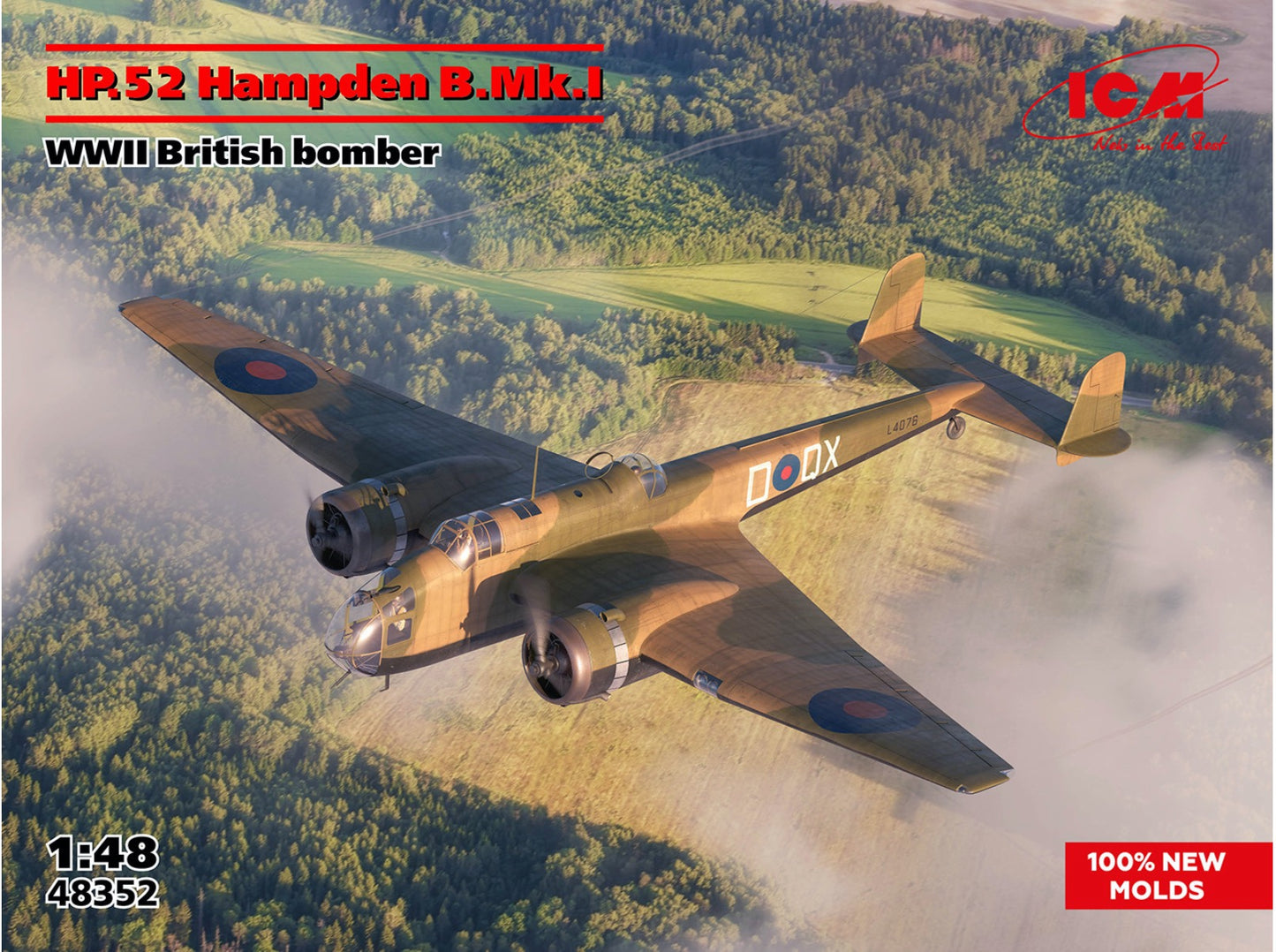 ICM 48352 1:48 Handley-Page Hampden B Mk.I