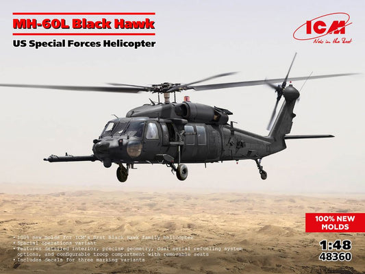 ICM 48360 1:48 Sikorsky MH-60L Black Hawk, US Special Forces Helicopter