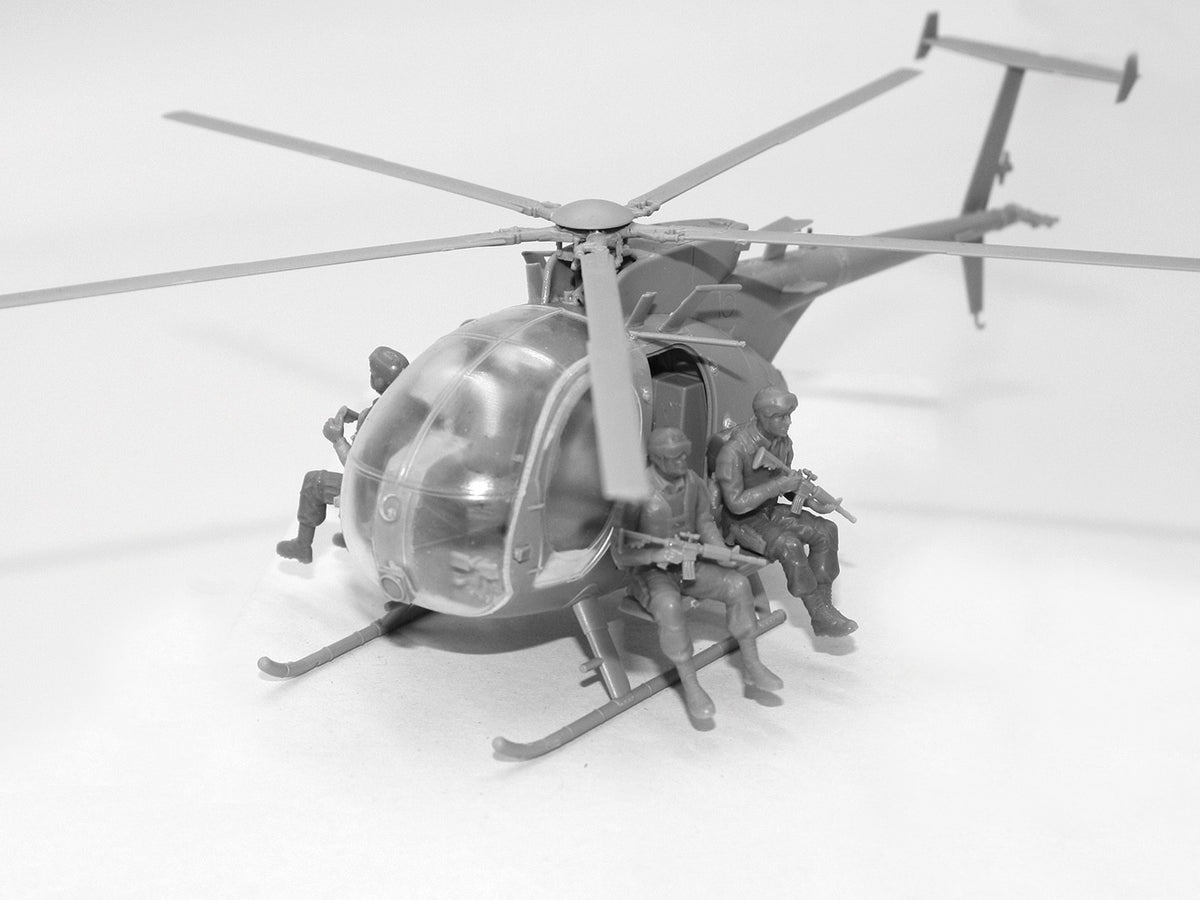 ICM 48371 1:48 Delta Force Assault Team with MH-6J