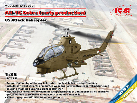 ICM 53030 1:35 Bell AH-1G Cobra US Attack Helicopter