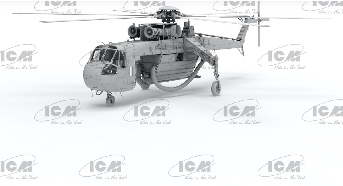 ICM 53060 1:35 Sikorsky S-64E Firefighting Helicopter