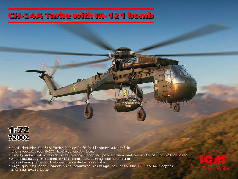 ICM 72002 1:72 Sikorsky CH-54A 'Tarhe' with M-121 bomb.