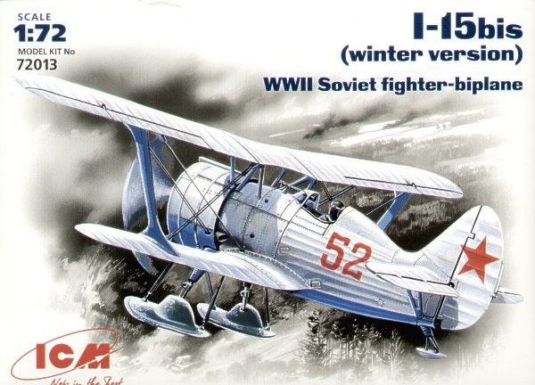 ICM 72013 1:72 Polikarpov I-15bis Soviet Aircraft (Winter Version)