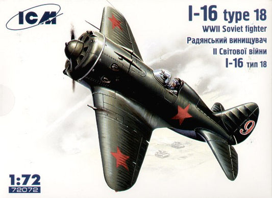 ICM 72072 1:72 Polikarpov I-16 type 18 with Wheels