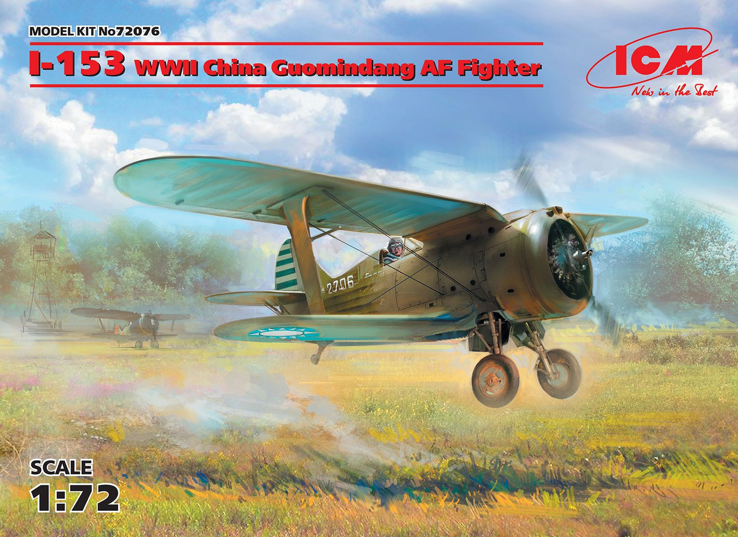 ICM 72076 1:72 Polikarpov I-153 WWII China Guomindang AF Fighter