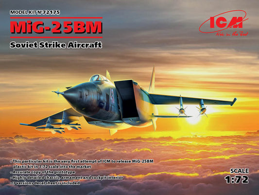 ICM 72175 1:72 Mikoyan MiG-25BM Soviet Strike Aircraft