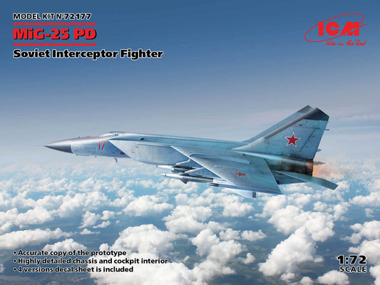 ICM 72177 1:72 Mikoyan MiG-25PD Soviet Training Aircraft