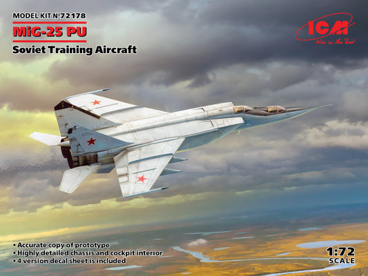 ICM 72178 1:72 Mikoyan MiG-25PU Soviet Training Aircraft