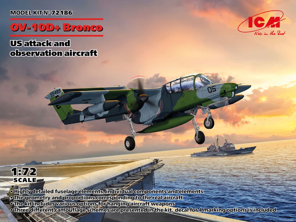 ICM 72186 1:72 North-American/Rockwell OV-10D+ Bronco