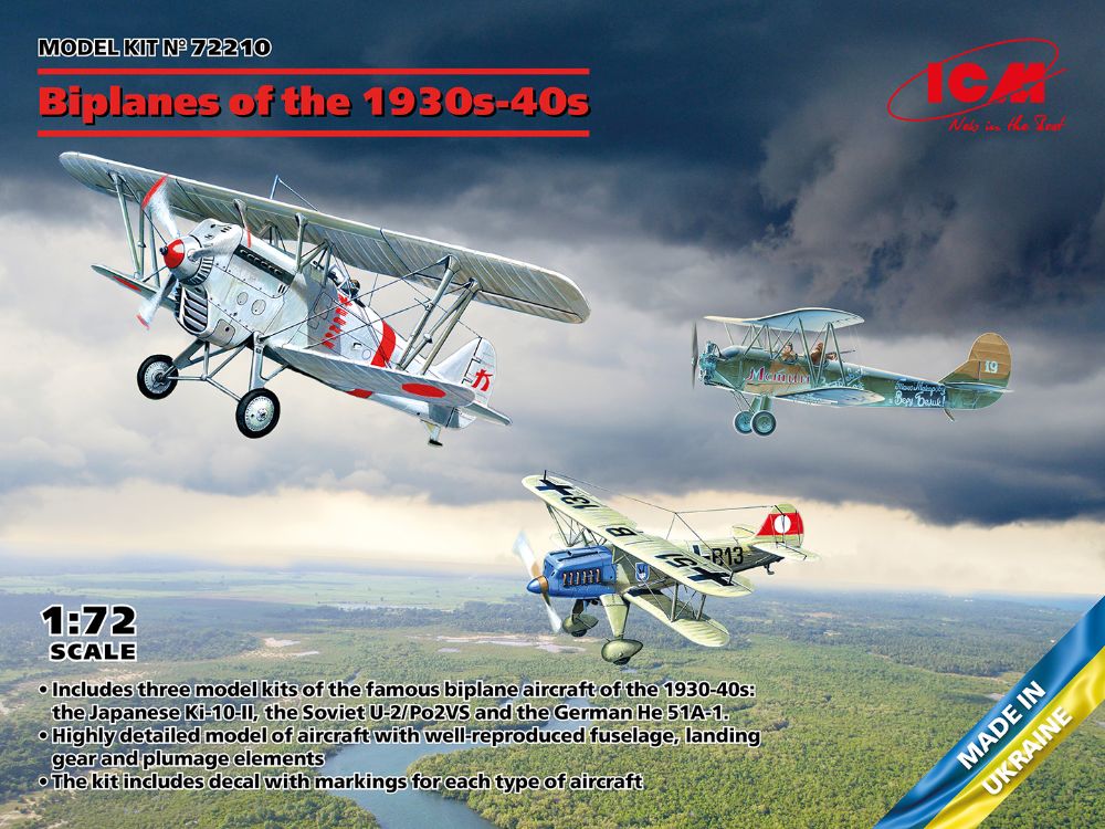 ICM 72210 1:72 Biplanes of the 1930s and 1940s