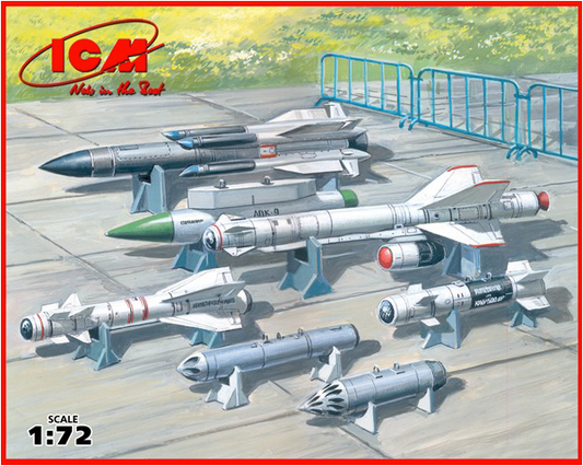 ICM 72213 1:72 Soviet Air-to-Surface Aircraft Armament