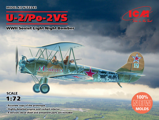 ICM 72243 1:72 Polikarpov U-2/Po-2VS WWII Soviet Light Night Bomber