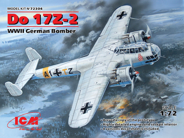 ICM 72304 1:72 Dornier Do-17Z-2 WWII German Bomber