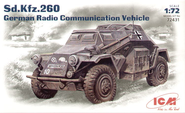 ICM 72431 1:72 German Sd.Kfz.260 Radio Communication Vehicle