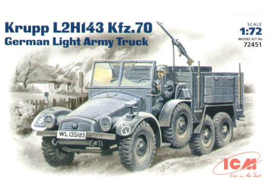 ICM 72451 1:72 Krupp Kfz.70 L2H143 German Light Truck