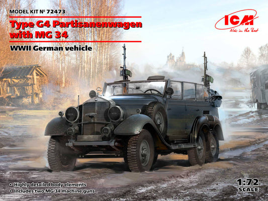 ICM 72473 1:72 Type G4 Partisanenwagen with MG 34 WWII German Vehicle