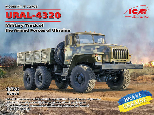 ICM 72708 1:72 URAL-4320 Military Truck of the Armed Forces of Ukraine