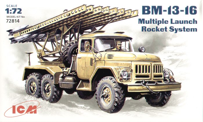 ICM 72814 1:72 Soviet ZIL-131 BM-13-16 Katyushka MLRS