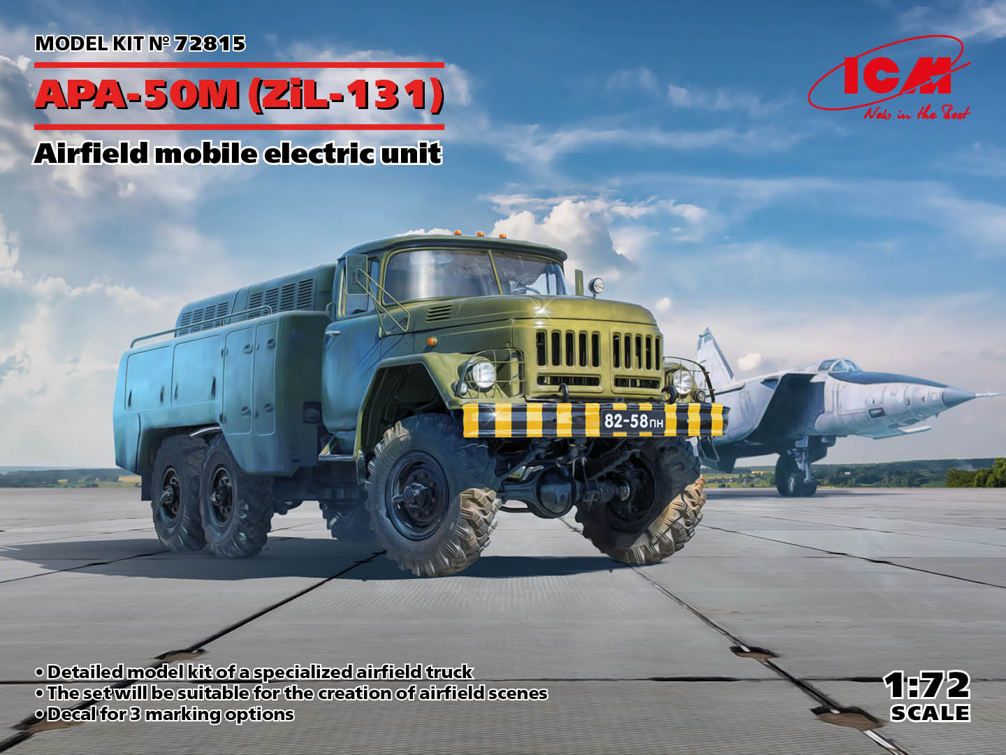 ICM 72815 1:72 APA-50M (ZiL-131) Airfield Mobile Electric Unit