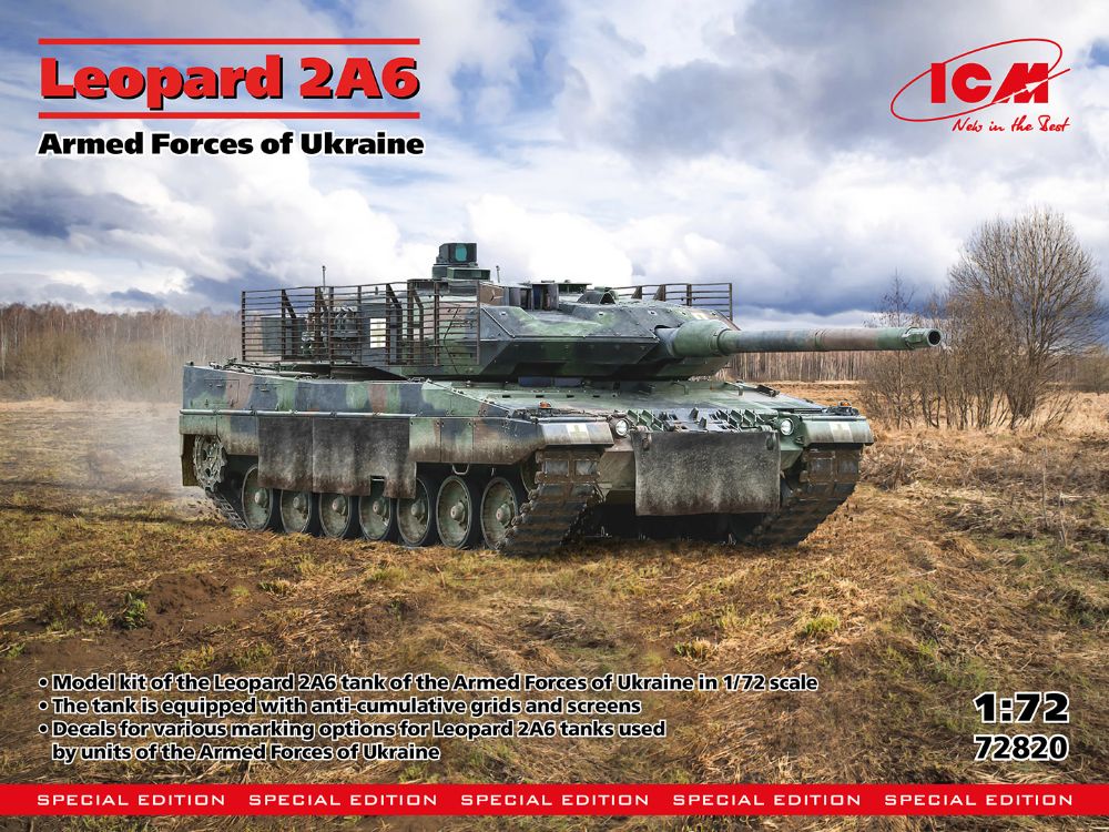 ICM 72820 1:72 Leopard 2A6 Armed Forces of Ukraine