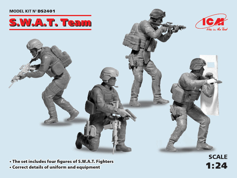 ICM DS2401 1:24 S.W.A.T. Team Diorama Set