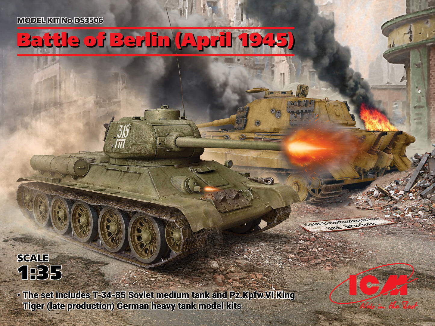 ICM DS3506 1:35 Battle of Berlin (April 1945) Diorama Set