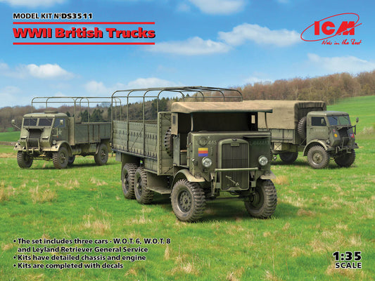 ICM DS3511 1:35 WWII British Trucks Diorama Set