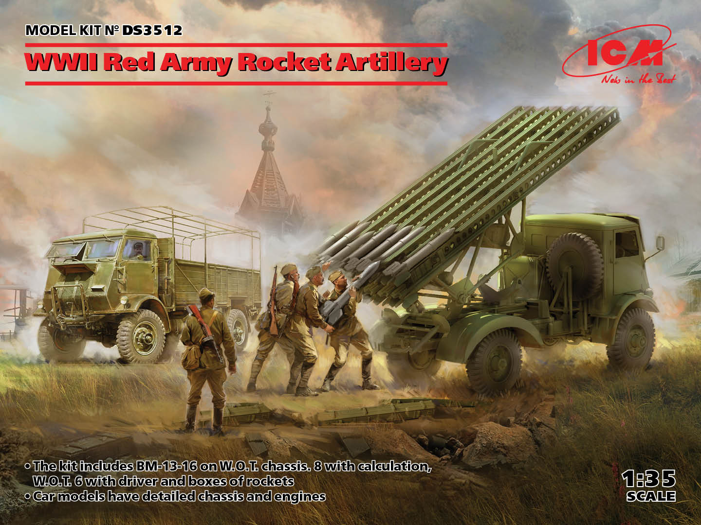 ICM DS3512 1:35 WWII Red Army Rocket Artillery Diorama Set