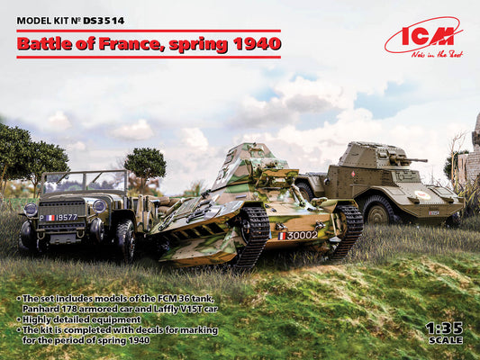 ICM DS3514 1:35 Battle of France, Spring 1940 Diorama Set