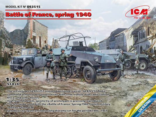 ICM DS3515 1:35 Battle of France, Spring 1940 Diorama Set