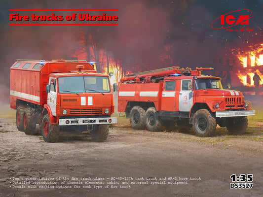 ICM DS3527 1:350 Fire trucks of Ukraine 'AC-40-137A, AR-2 (43105)'