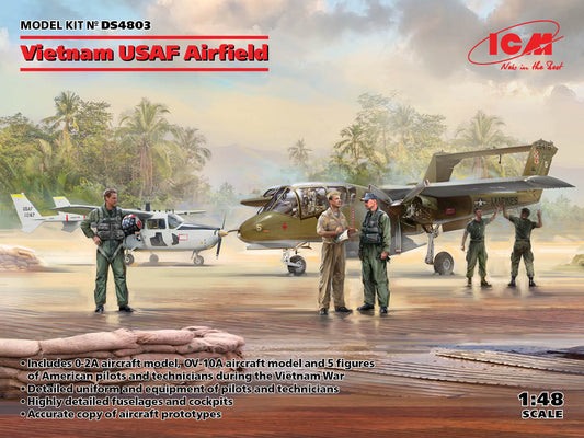 ICM DS4803 1:48 Vietnam USAF Airfield Diorama Set