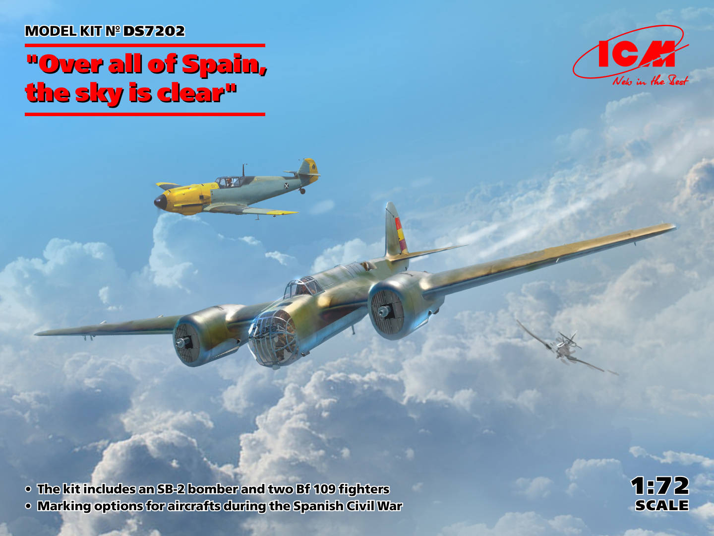 ICM DS7202 1:72 'Over all of Spain, theÂ skyÂ isÂ clear' Diorama Set