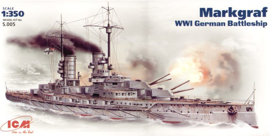 ICM S005 1:350 Margraf WWI German Battleship