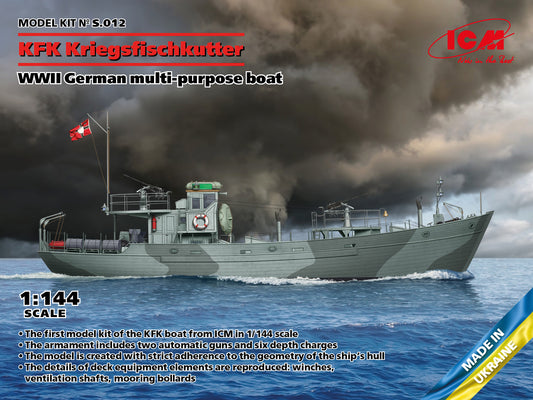 ICM S012 1:144 KFK Kriegsfischkutter WWII German Multi-Purpose Boat