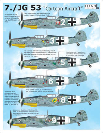 Iliad Design D32001 1:32 JG 53 Messerschmitt Bf-109G-6 'cartoon' aircraft