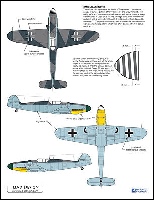 Iliad Design D48002R 1:48 Messerschmitt Bf-109G-6/R6 Tropical version